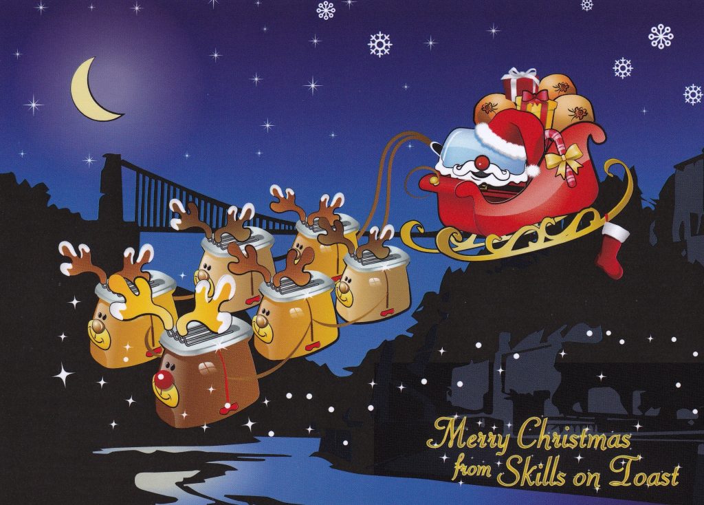 Santa Toastie over Bristol