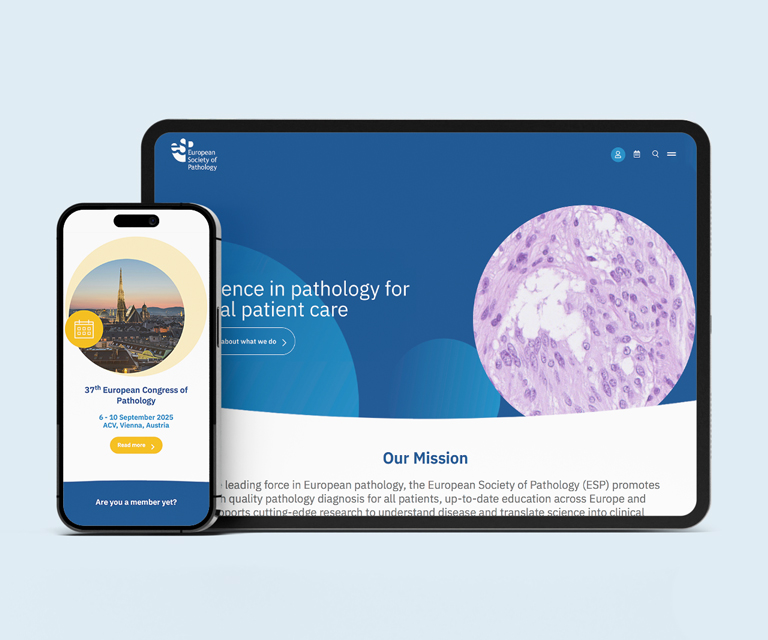 ESP website shown on phone and tablet