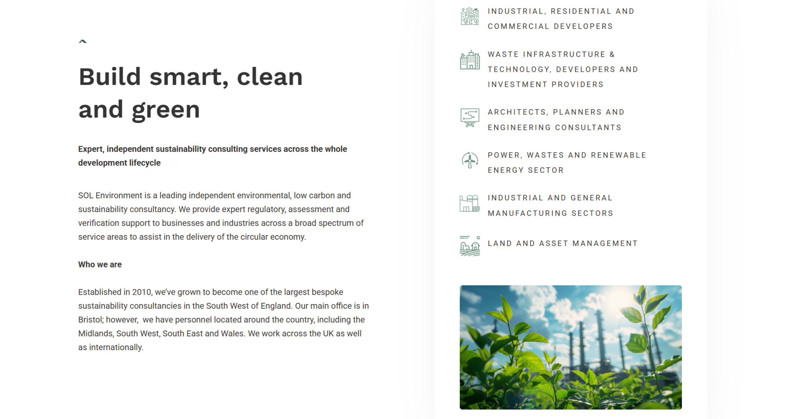 Screenshot of Sol Environment website