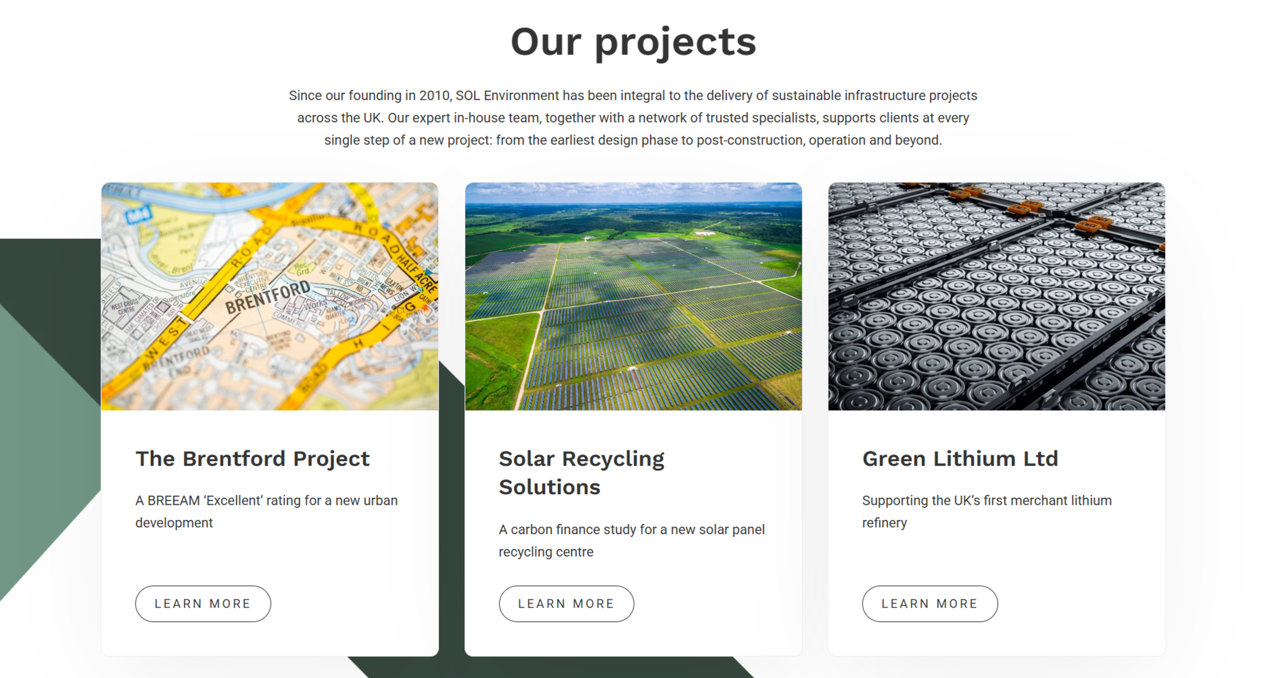 Screenshot of Sol Environment website